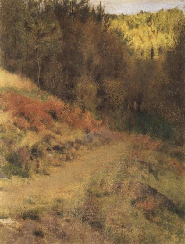 Fernand Khnopff IN fOSSET.a Path Spain oil painting art